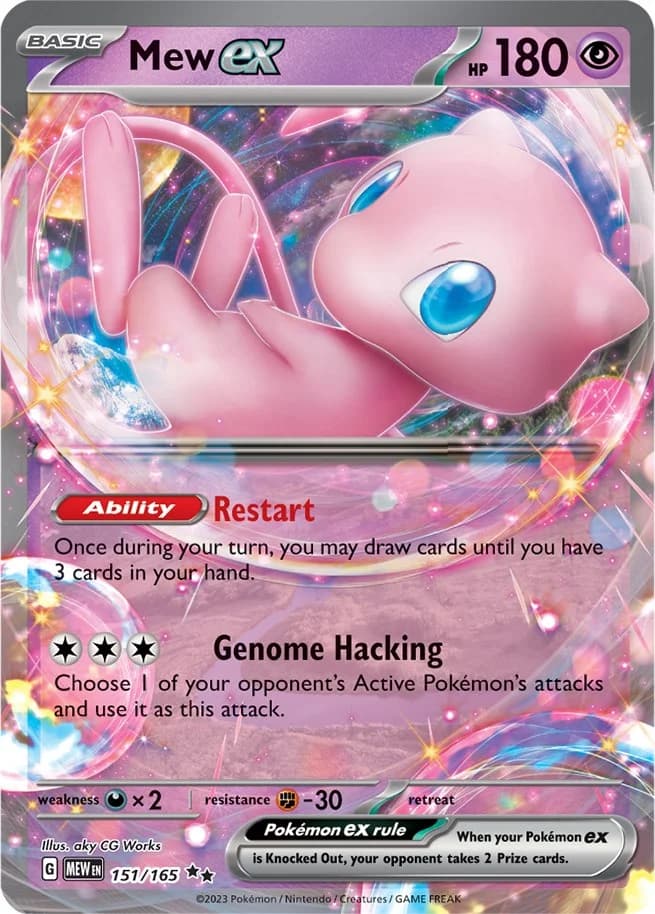 Mew ex Scarlet & Violet 151 151 Pokémon card
