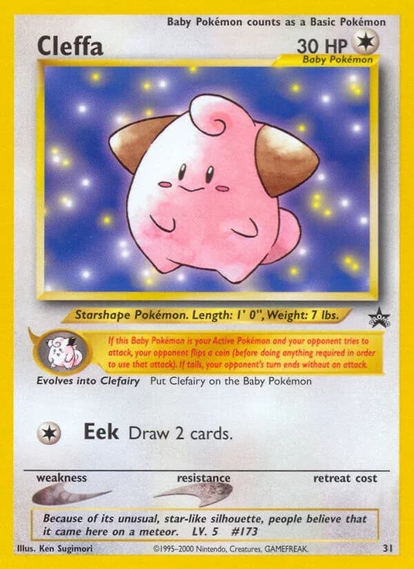 Cleffa Promo 31 Pokémon card