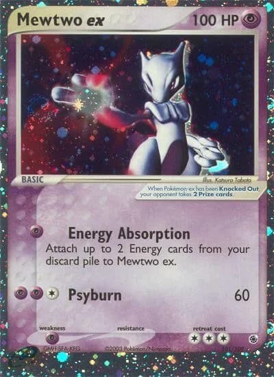 Mewtwo EX Ruby & Sapphire 101 Pokémon card