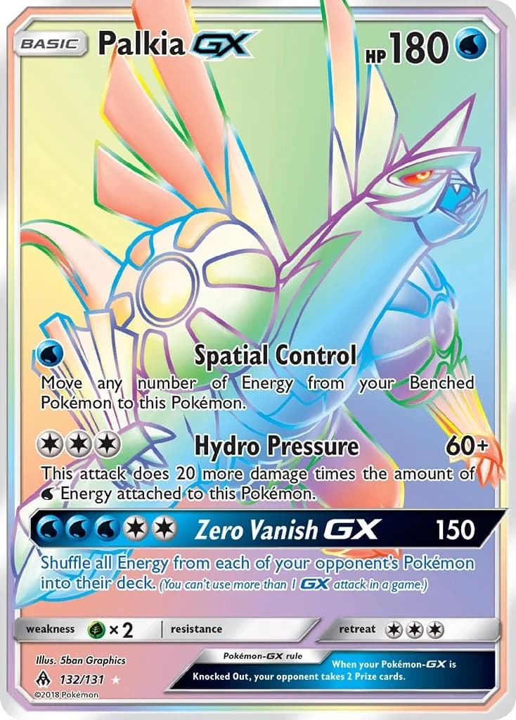 Palkia-GX Forbidden Light 132 Pokémon card