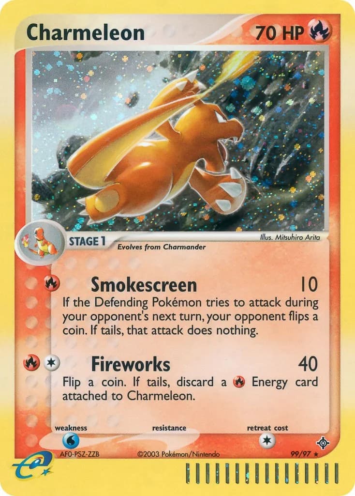 Charmeleon Dragon 99 Pokémon card