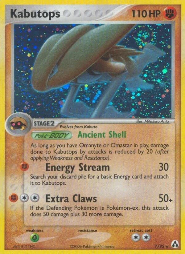 Kabutops Legend Maker 7 Pokémon card