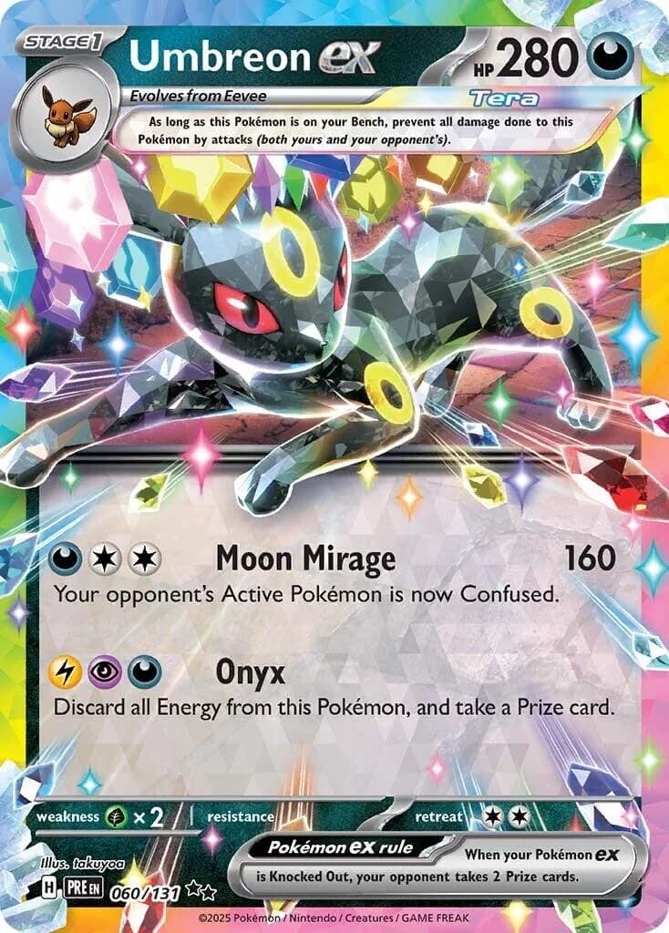 Umbreon ex Prismatic Evolutions 60 Pokémon card