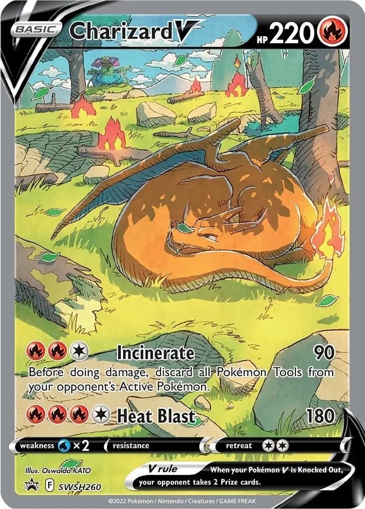Charizard V Promo SWSH260 Pokémon card