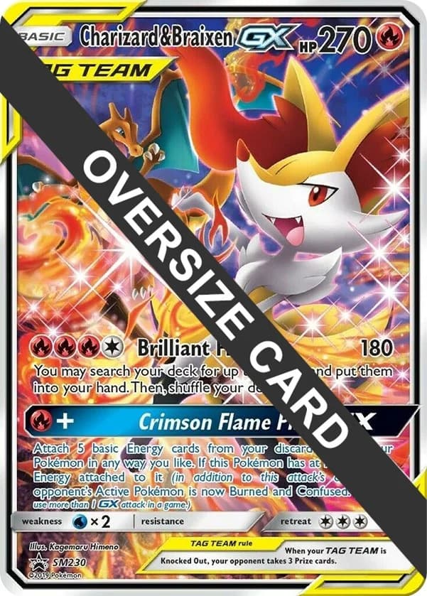 Charizard & Braixen GX [Standard Size] Promo SM230 Pokémon card