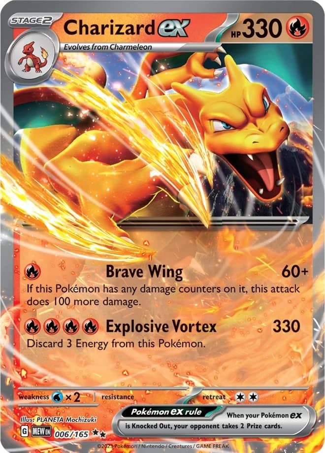 Charizard ex Scarlet & Violet 151 6 Pokémon card