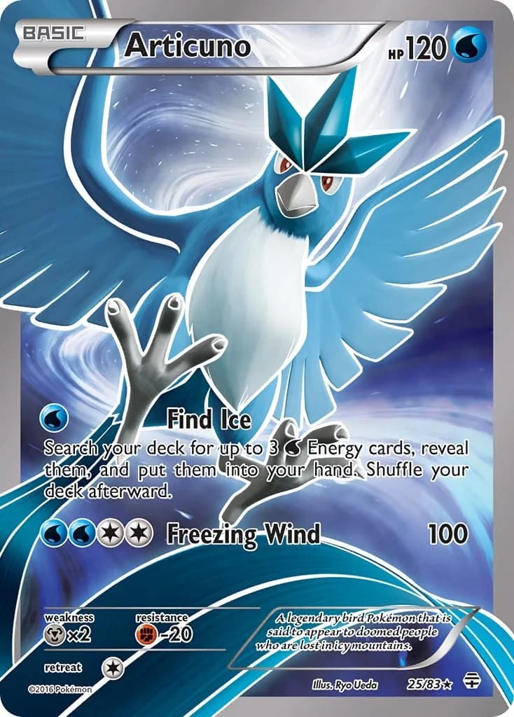Articuno Generations 25 Pokémon card