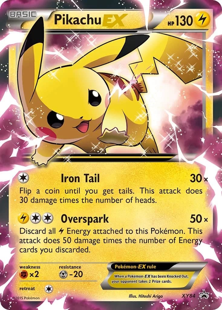 Pikachu EX Promo XY84 Pokémon card