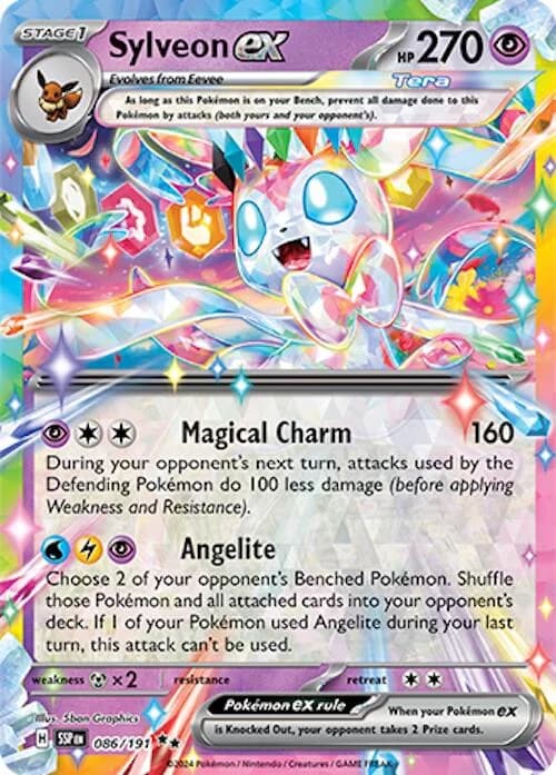Sylveon ex Surging Sparks 86 Pokémon card