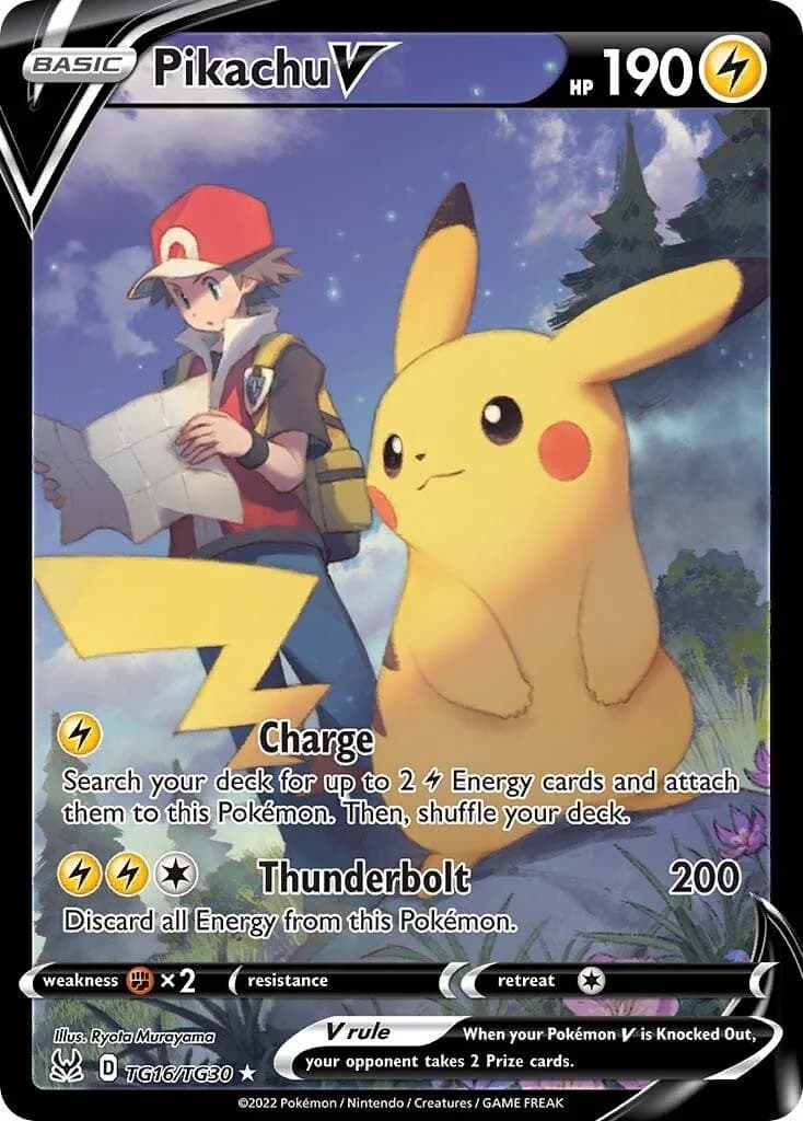 Pikachu V Lost Origin TG16 Pokémon card