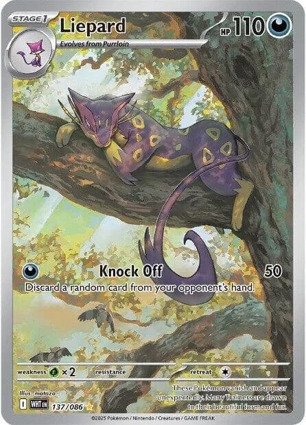 Liepard White Flare 137 Pokémon card