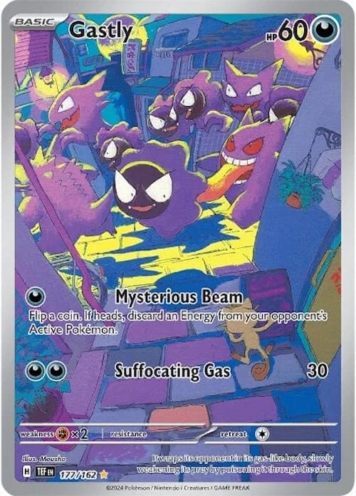 Gastly Temporal Forces 177 Pokémon card