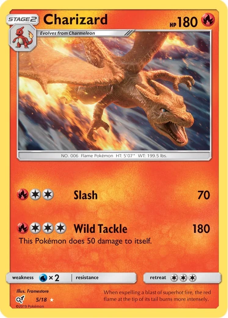 Charizard Detective Pikachu 5 Pokémon card