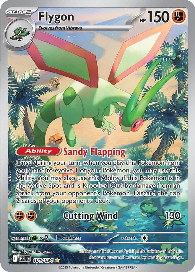 Flygon Phantasmal Flames 101 Pokémon card