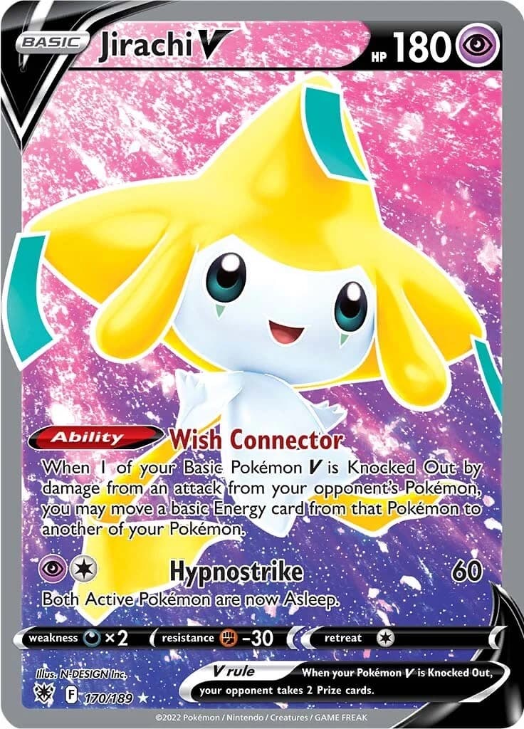 Jirachi V Astral Radiance 170 Pokémon card