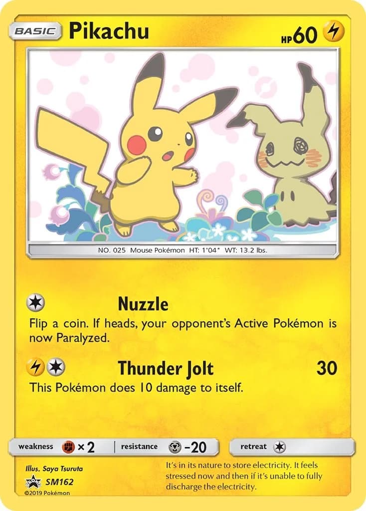 Pikachu Promo SM162 Pokémon card
