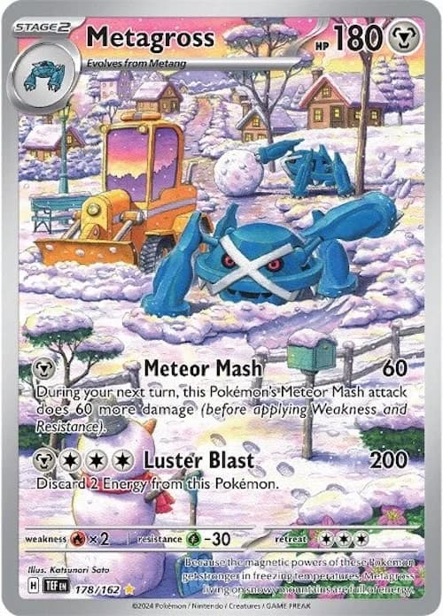 Metagross Temporal Forces 178 Pokémon card