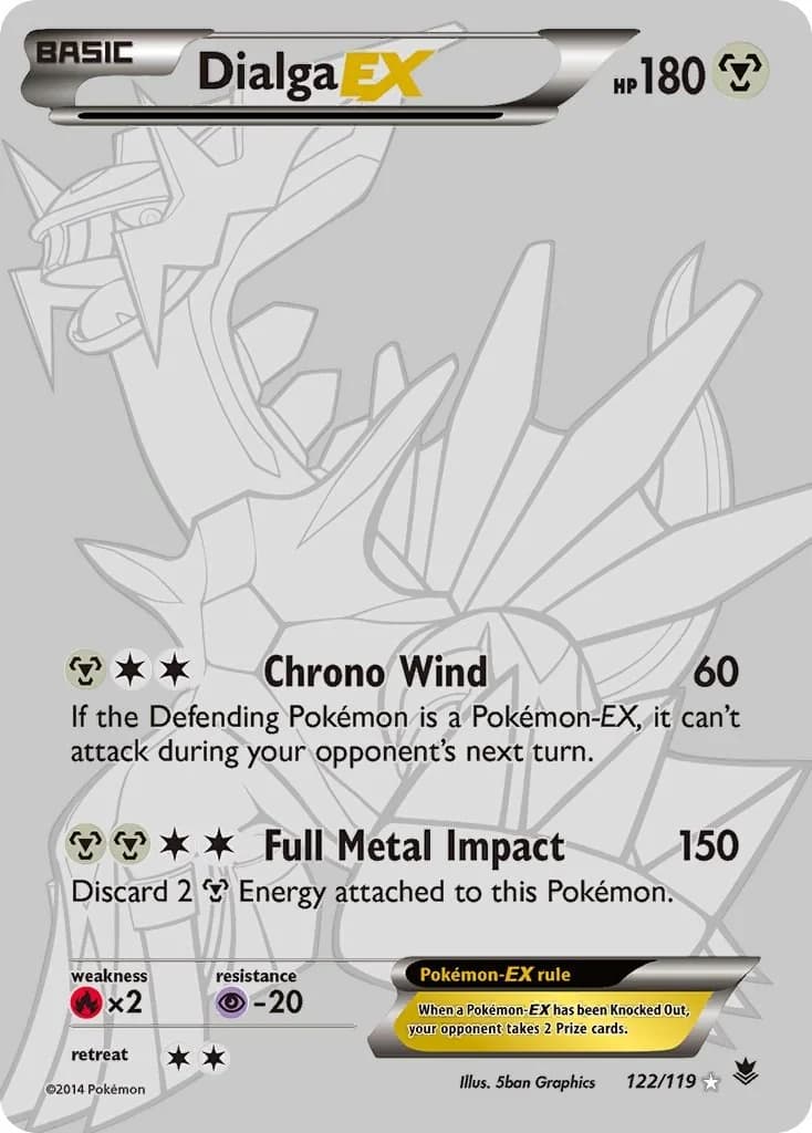 Dialga EX Phantom Forces 122 Pokémon card