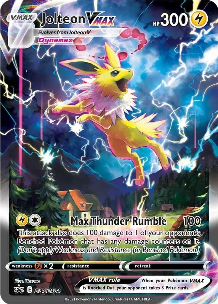 Jolteon VMAX Promo SWSH184 Pokémon card