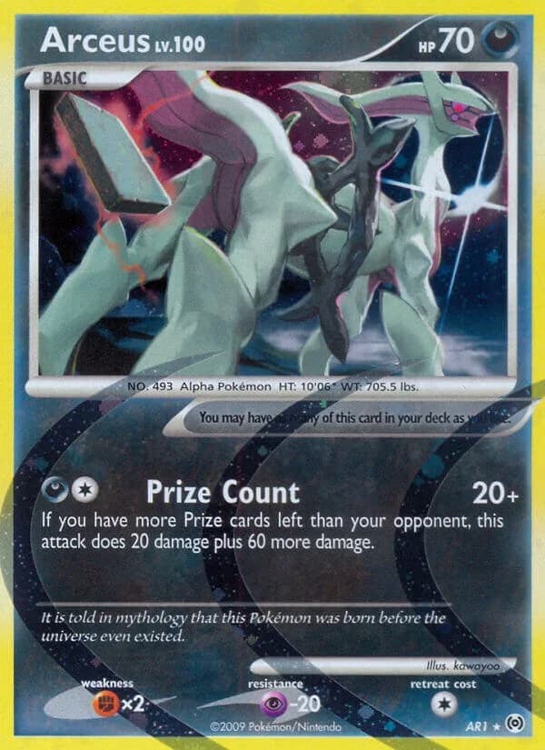 Arceus Arceus AR1 Pokémon card