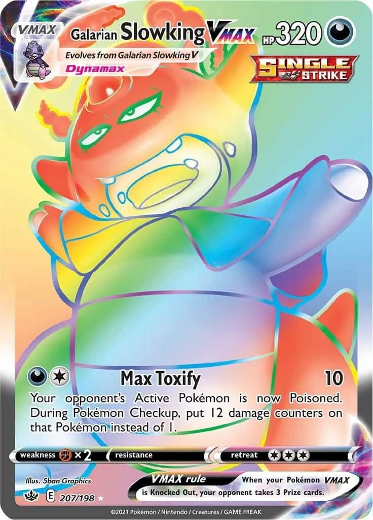 Slowking VMAX Chilling Reign 207 Pokémon card