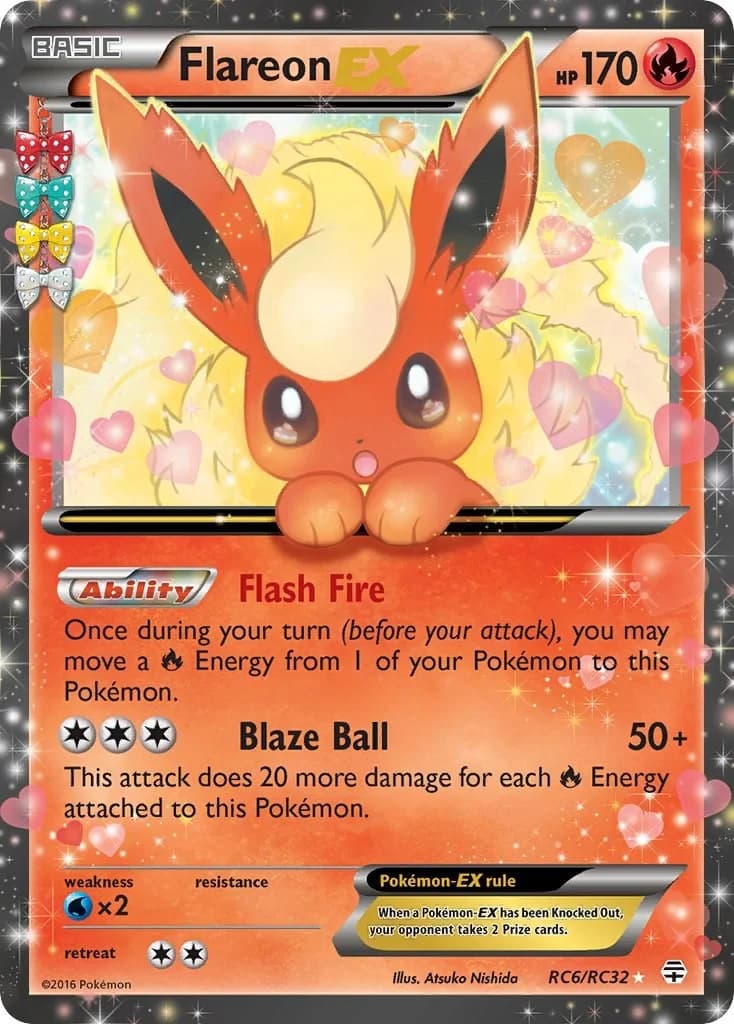 Flareon EX Generations RC6 Pokémon card