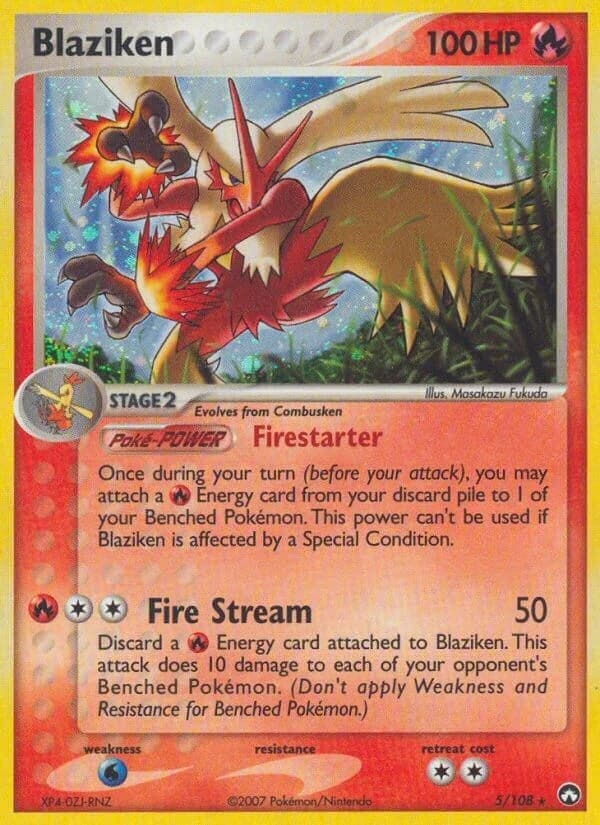 Blaziken Power Keepers 5 Pokémon card