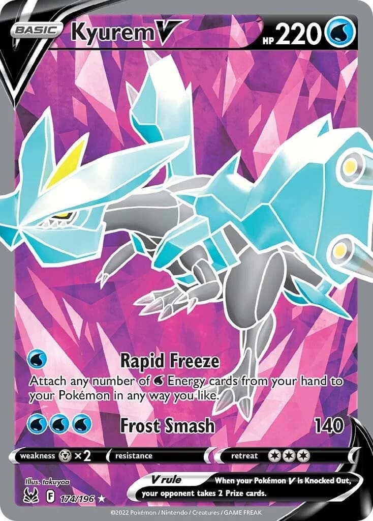 Kyurem V Lost Origin 174 Pokémon card