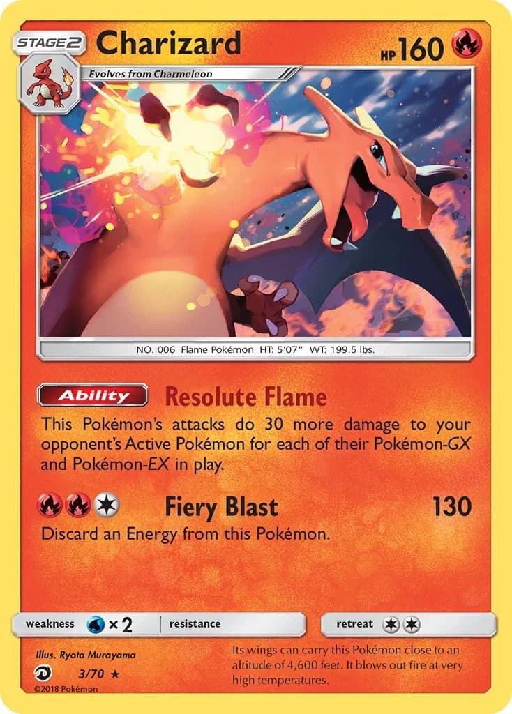 Charizard [Reverse Holo] Dragon Majesty 3 Pokémon card