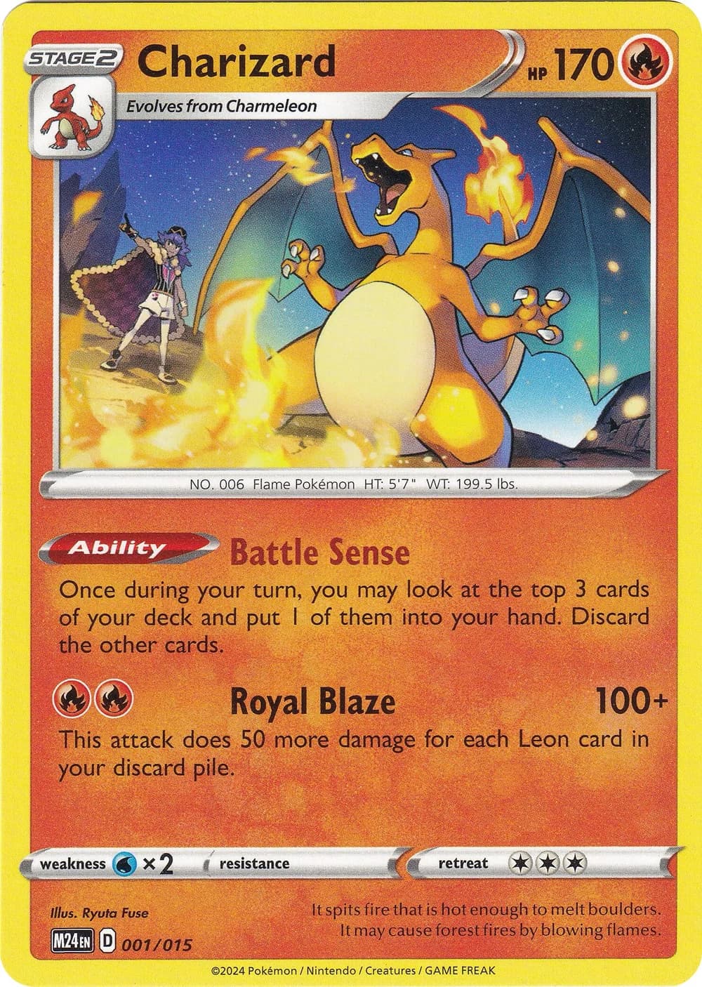 Charizard McDonalds 2024 1 Pokémon card