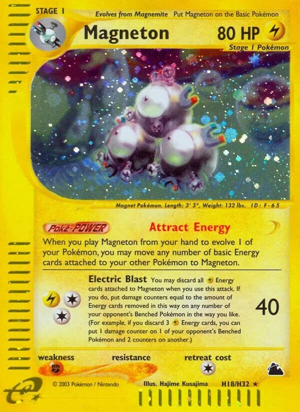 Magneton Skyridge H18 Pokémon card