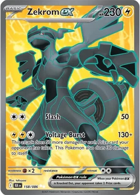 Zekrom ex Black Bolt 158 Pokémon card