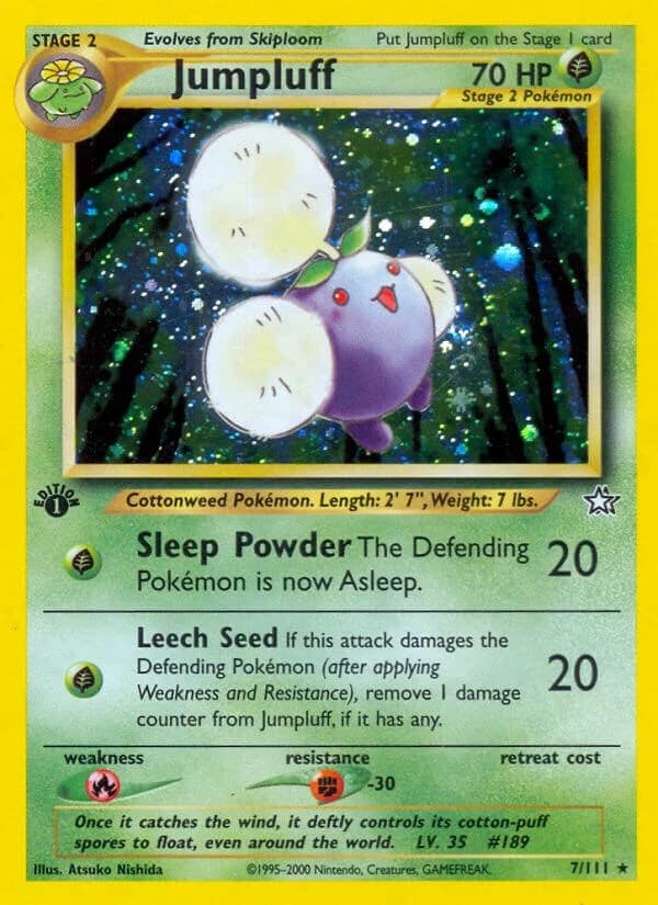 Jumpluff [Unlimited] Neo Genesis 7 Pokémon card