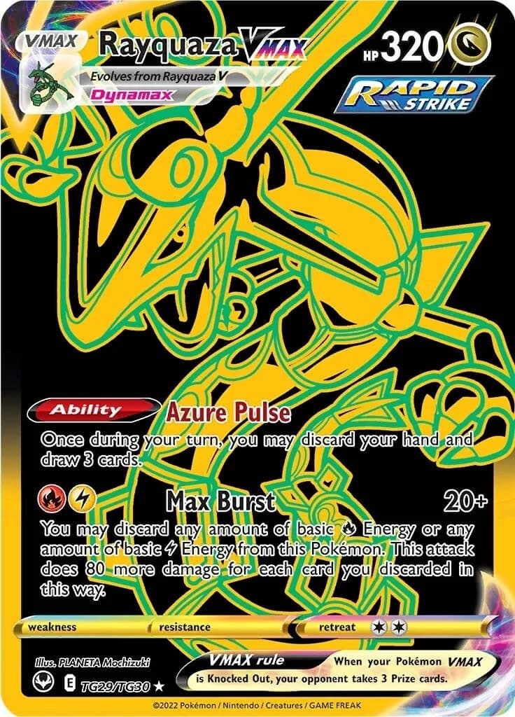 Rayquaza VMAX Silver Tempest TG29 Pokémon card