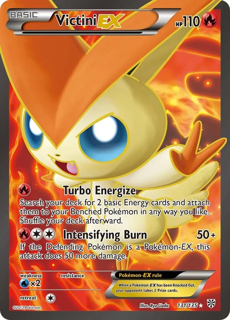 Victini EX Plasma Storm 131 Pokémon card