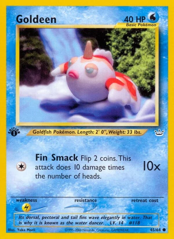 Goldeen [1st Edition] Neo Revelation 45 Pokémon card