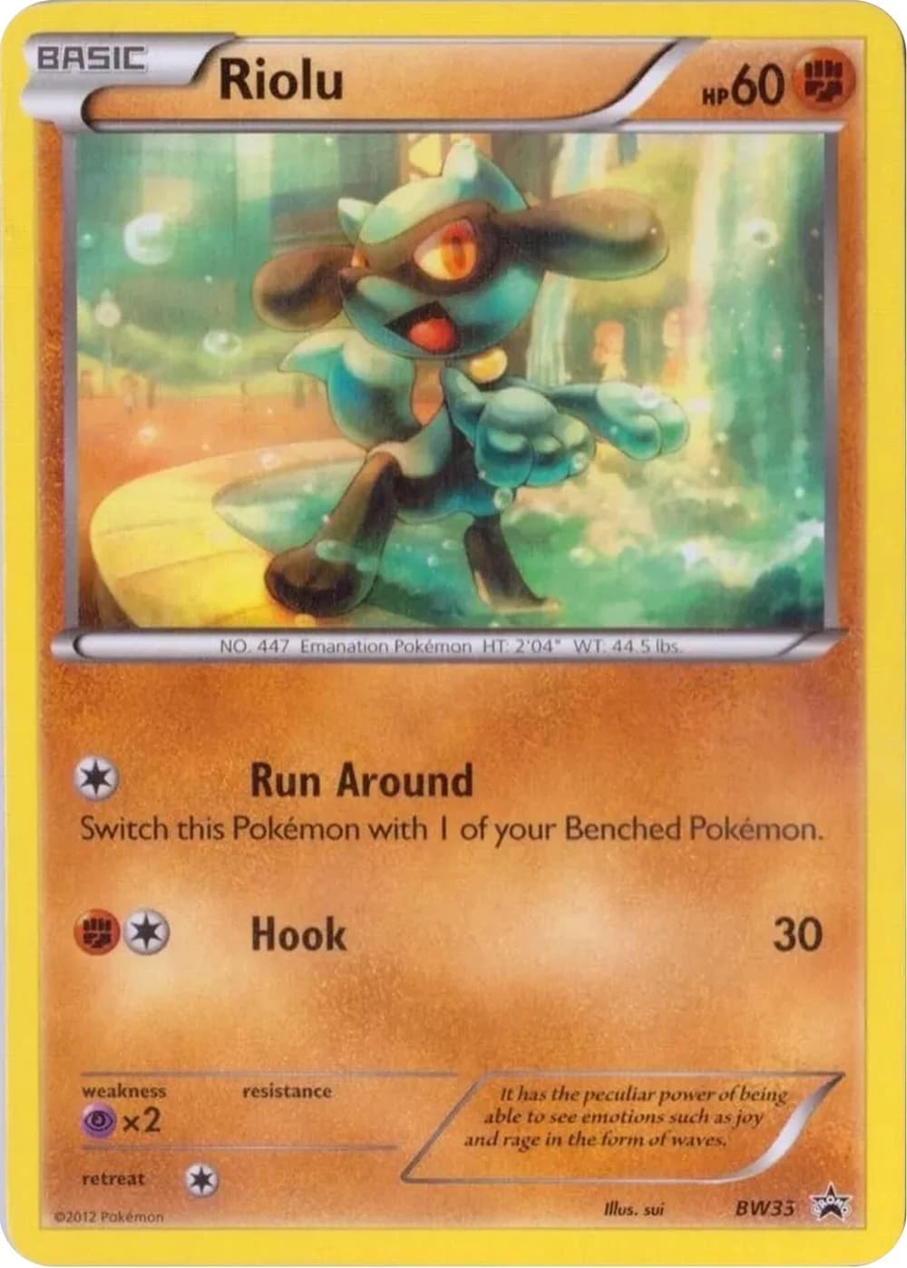 Riolu Promo BW33 Pokémon card