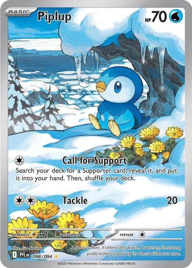 Piplup Phantasmal Flames 98 Pokémon card