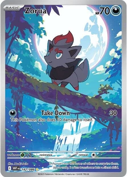 Zorua White Flare 142 Pokémon card