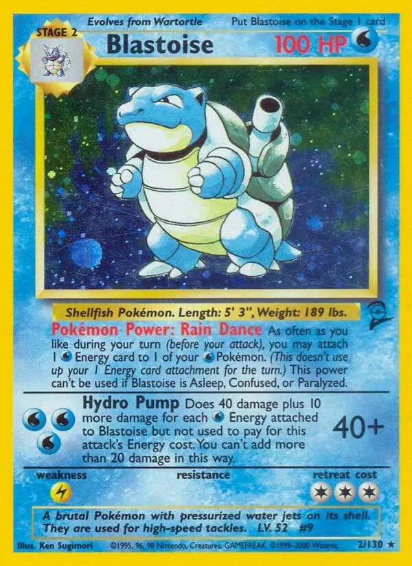 Blastoise Base Set 2 2 Pokémon card
