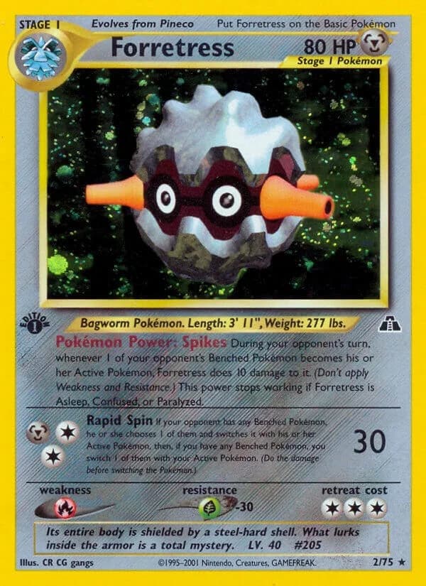 Forretress [1st Edition] Neo Discovery 2 Pokémon card