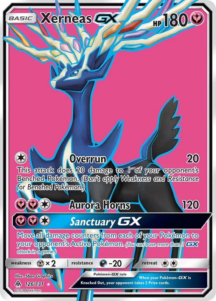 Xerneas-GX Forbidden Light 126 Pokémon card