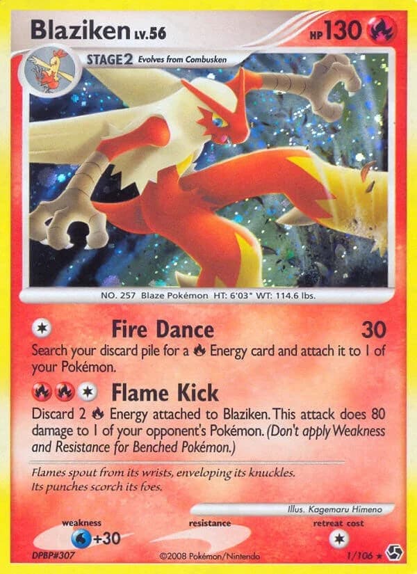 Blaziken Great Encounters 1 Pokémon card