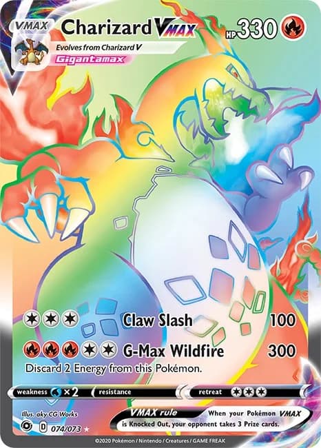 Charizard VMAX Champion's Path 74 Pokémon card