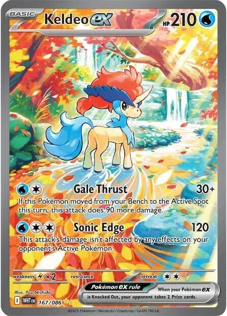 Keldeo ex White Flare 167 Pokémon card