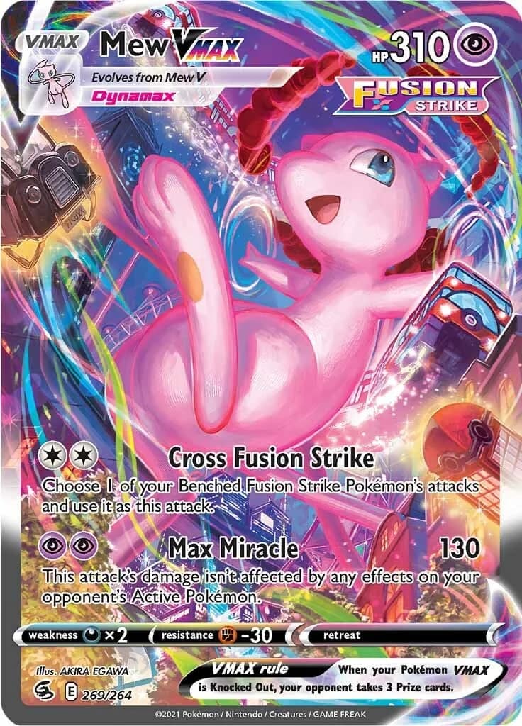 Mew VMAX Fusion Strike 269 Pokémon card