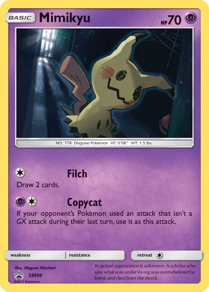 Mimikyu Promo SM99 Pokémon card