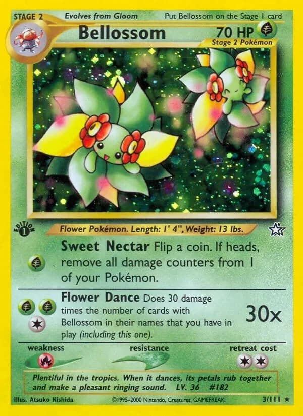 Bellossom [Unlimited] Neo Genesis 3 Pokémon card