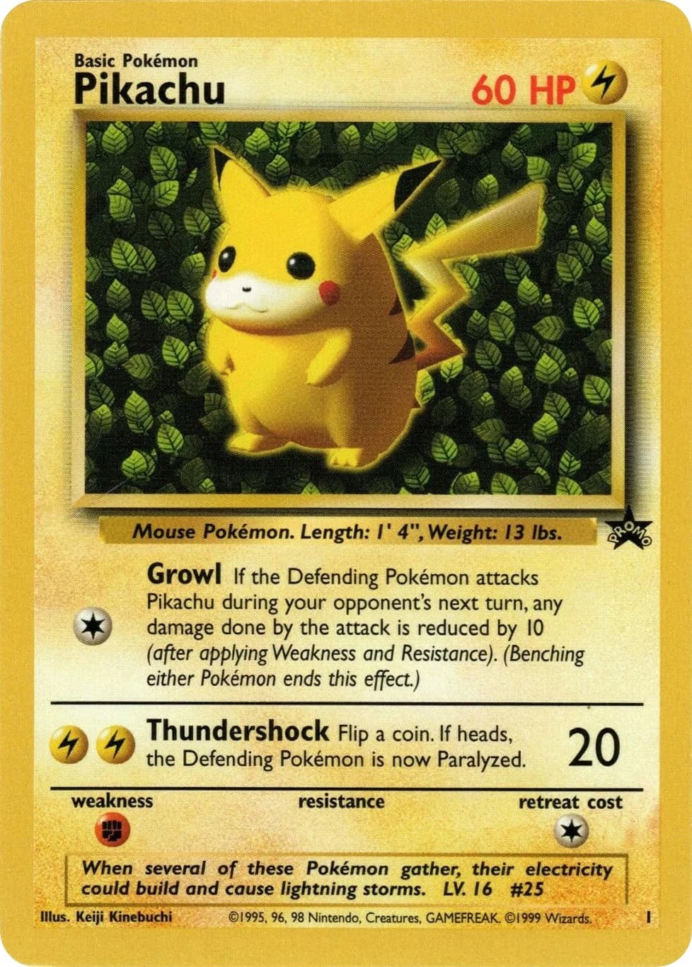 Pikachu Promo 1 Pokémon card