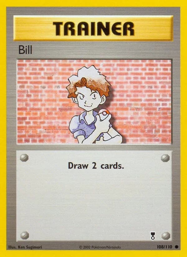 Bill Legendary Collection 108 Pokémon card